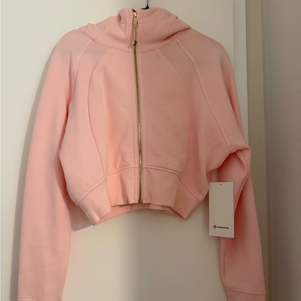 Lululemon Scuba 
Size: 12
Color: Strawberry Milkshake with gold hardware 
NWT